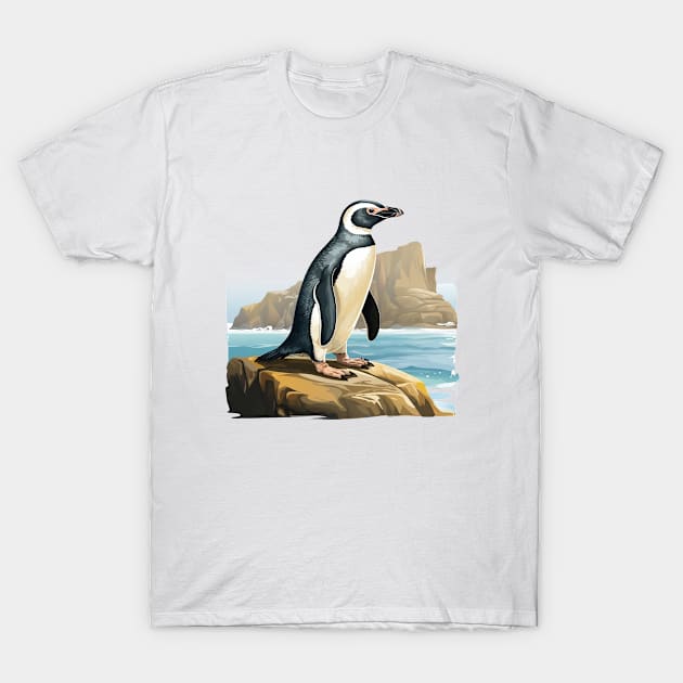 Galapagos Penguin T-Shirt by zooleisurelife